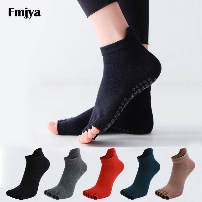 Grip Sock Yoga - Calcetines de Yoga medio dedo antideslizante