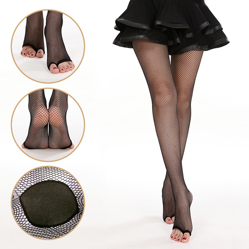 Fishnet Stocking Women - Medias de rejilla sexy con punta