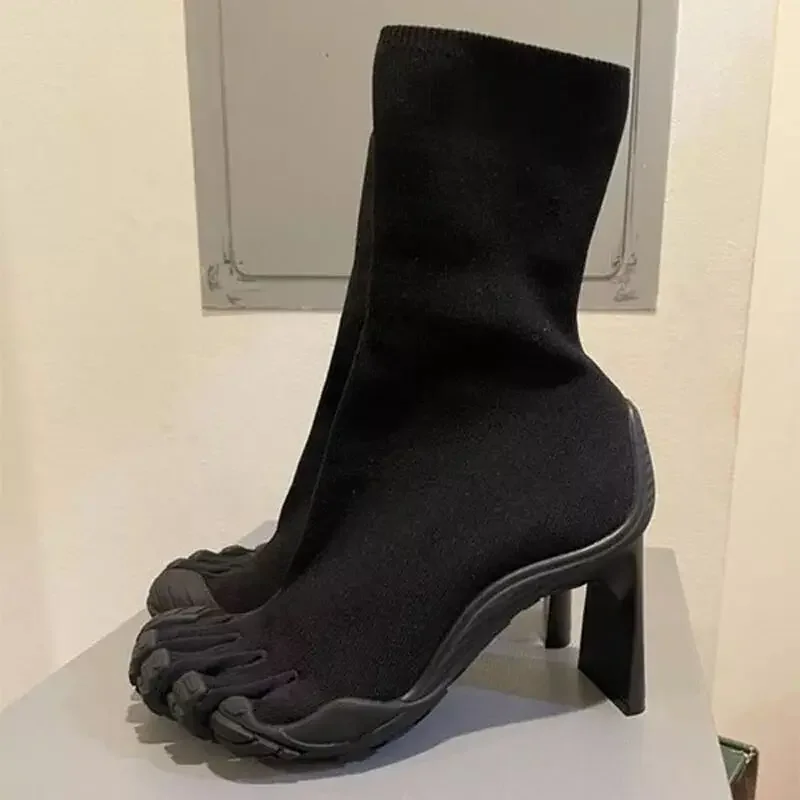 Toe Sock Split - Botas novedosas de moda con cinco