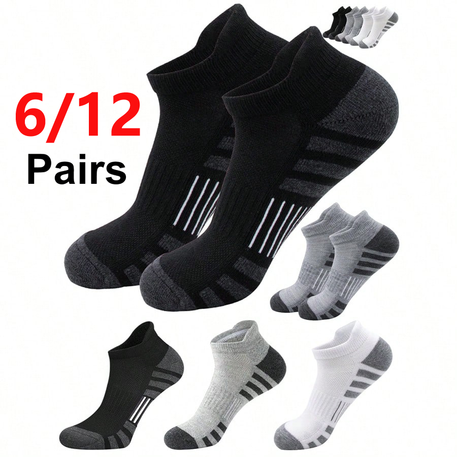 Athletic Sock Cushion - 6/24 Pares de Calcetines Deportivos Transpirables