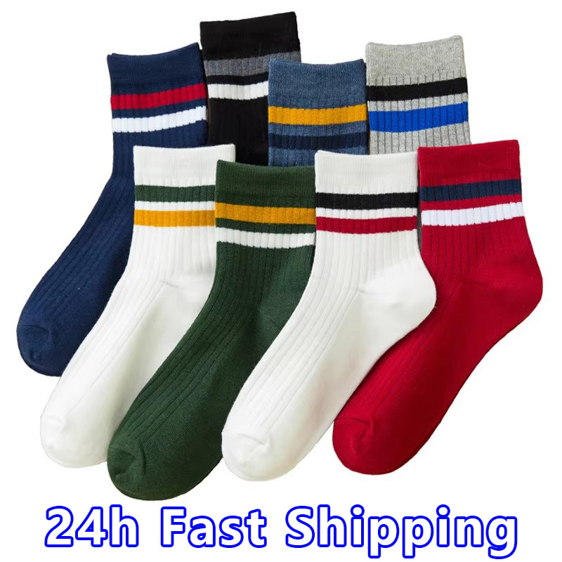 Cotton Crew Sock Pack - Calcetines de algodón transpirables para hombre,