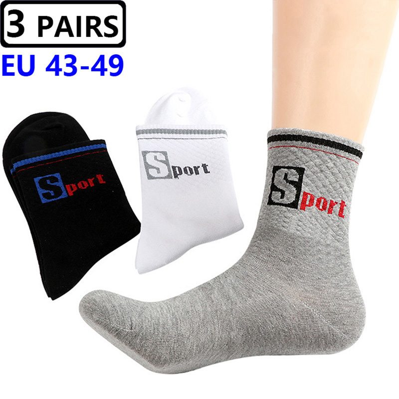 3 par/pack Calcetines grandes  - Cotton Crew Sock Pack reseña y precio