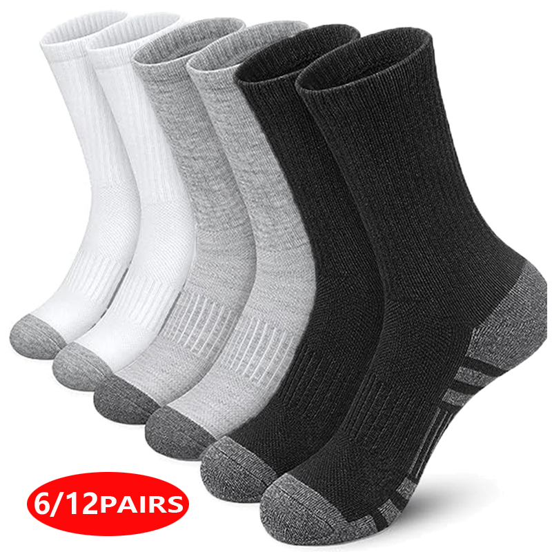 Calcetines Deportivos de Alto  - Cotton Crew Sock Pack reseña y precio