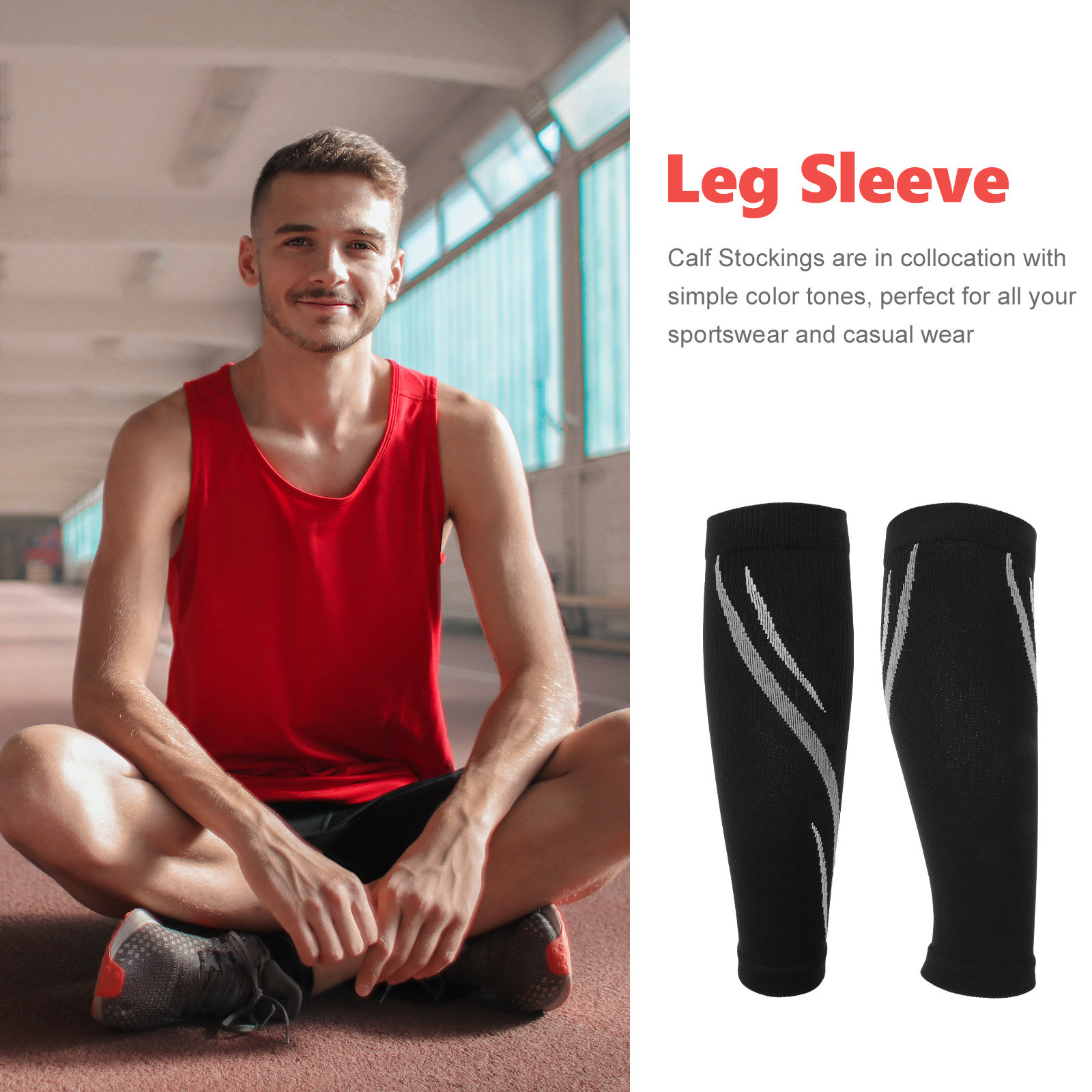 1 par de mangas de compresión  - Compression Sleeve Calf reseña y precio