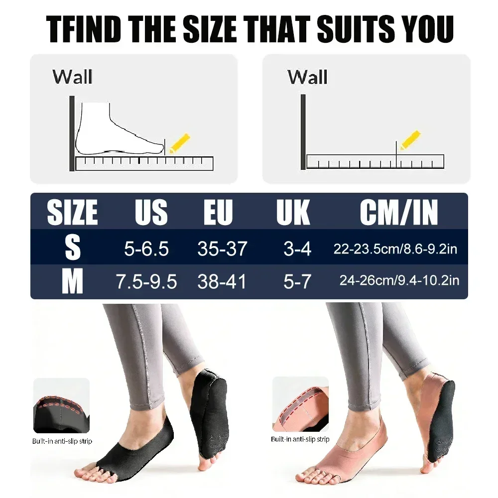 1 par de calcetines sin dedos  - Grip Sock Yoga reseña y precio