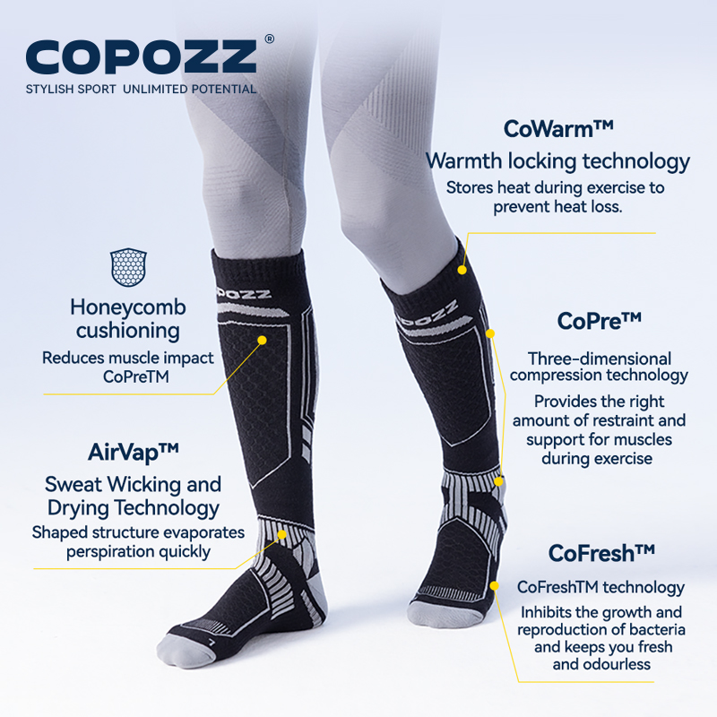 COPOZZ calcetines de esquí de  - Thermal Sock Winter reseña y precio