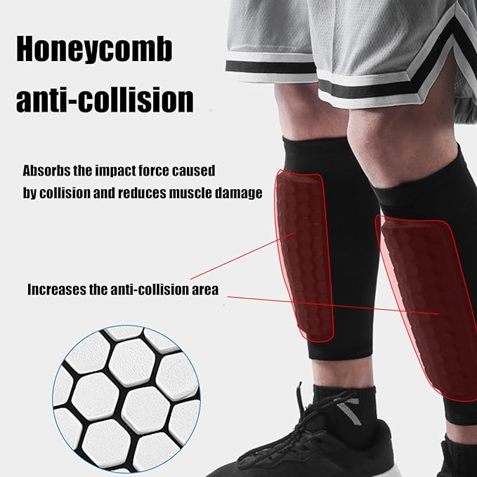 Espinilleras de fútbol, espini - Compression Sleeve Calf reseña y precio