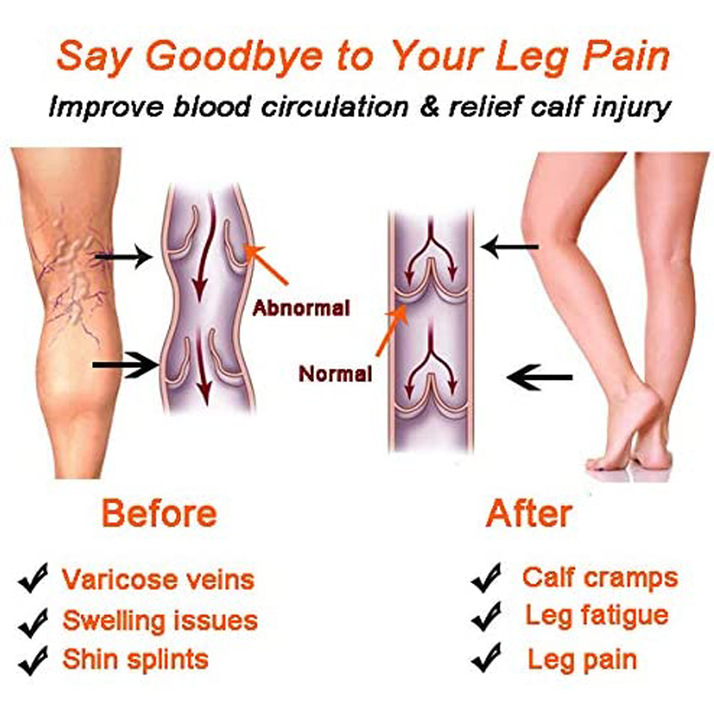 1 par de manguitos de compresi - Compression Sleeve Calf reseña y precio