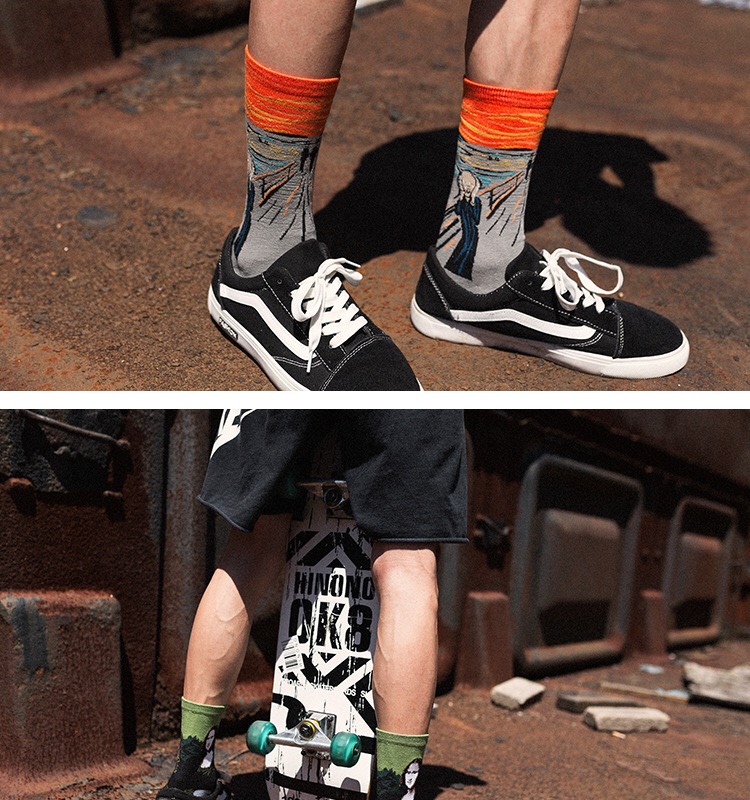 Calcetines de Van Gogh con pin - Cotton Crew Sock Pack reseña y precio