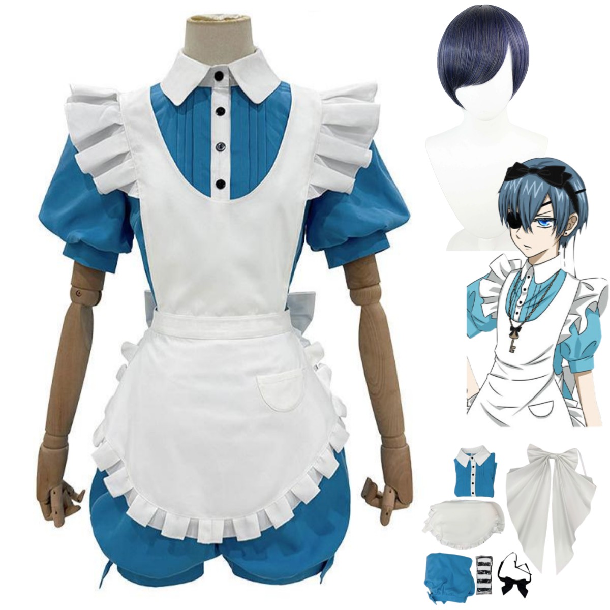 Disfraz de Cosplay de Anime Ci - Dress Sock Men reseña y precio