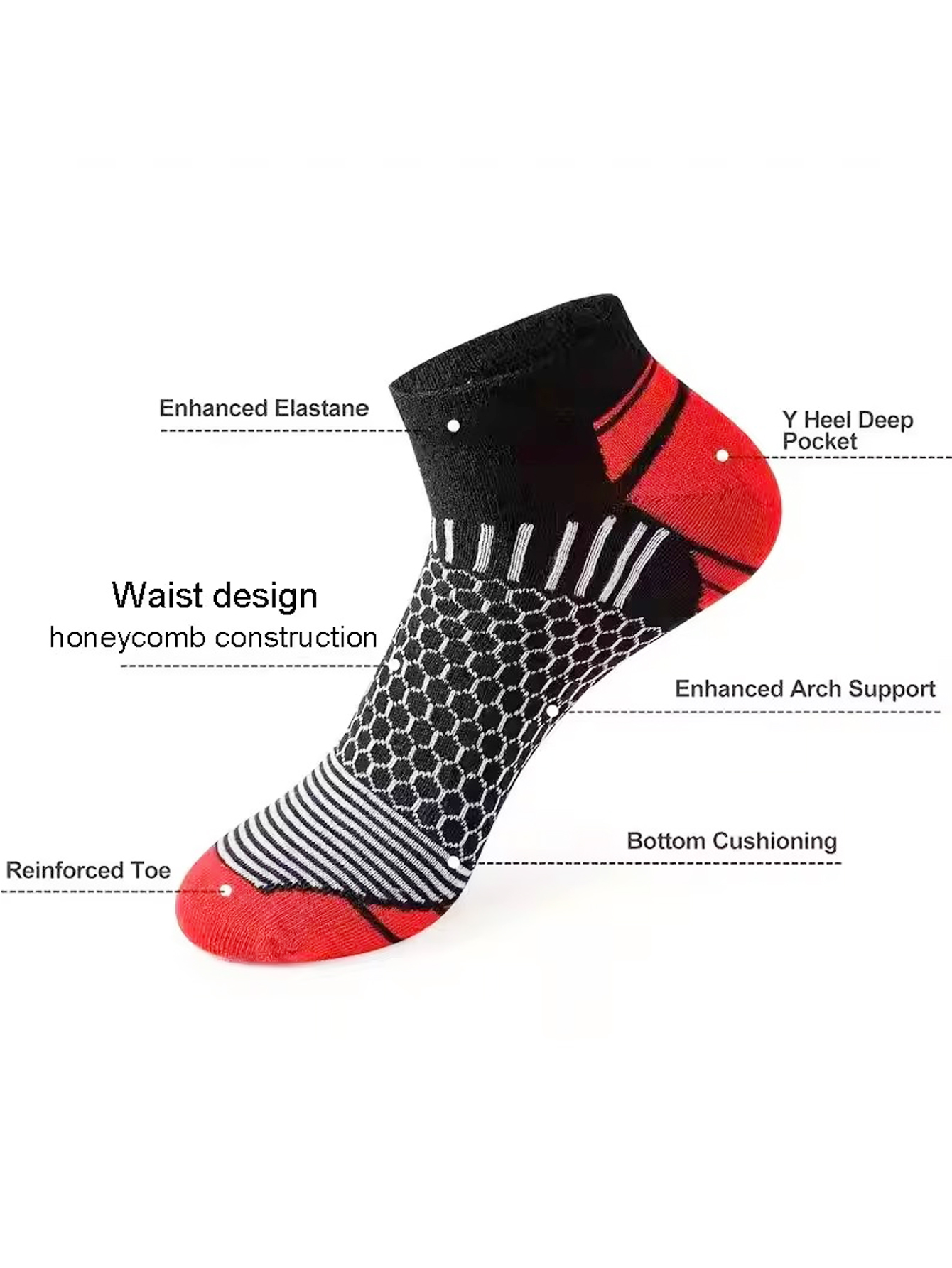 6 Pares de Calcetines de Tobil - Ankle Sock Low Cut reseña y precio